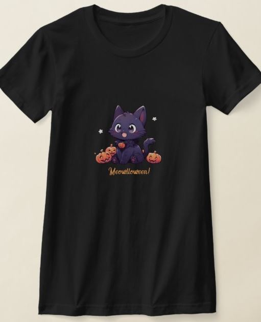 T-shirt femme Meowlloween