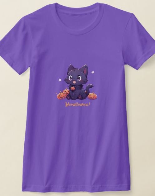 T-shirt femme Meowlloween